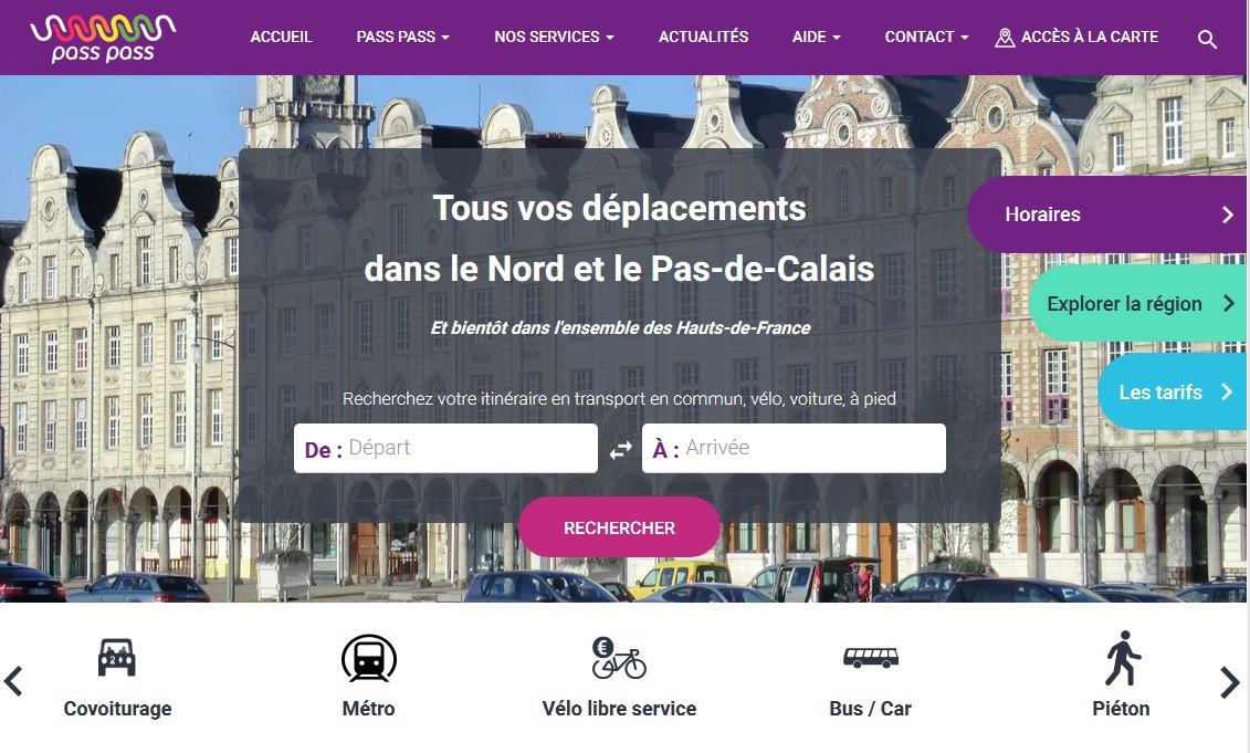 Home page site passpass.fr 39487